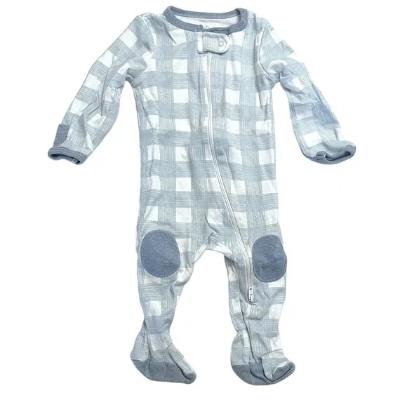 cloud island One Pieces Cloud Island Baby Boy Pajamas Zipper Footie Sleep Play Blue Plaid Size 36 Month Poshmark